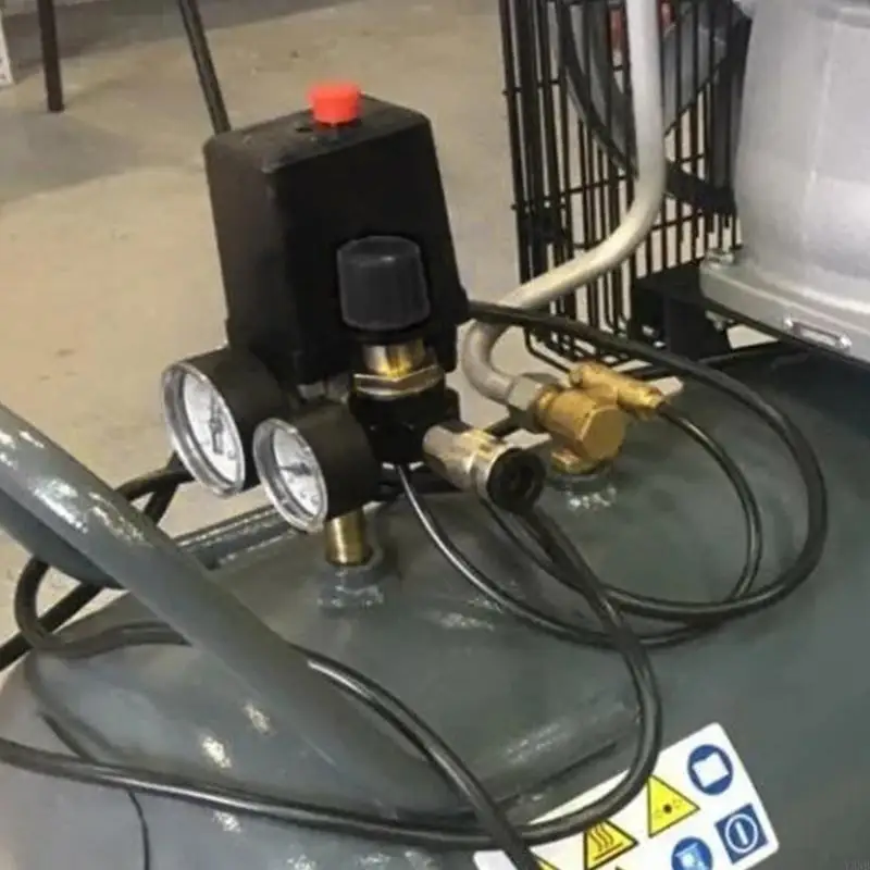 Y3NB Pressure Switches Manifolds Regulator Gauges Air Compressor Pressure Switches Control Valves 90-120PSI for Compressing