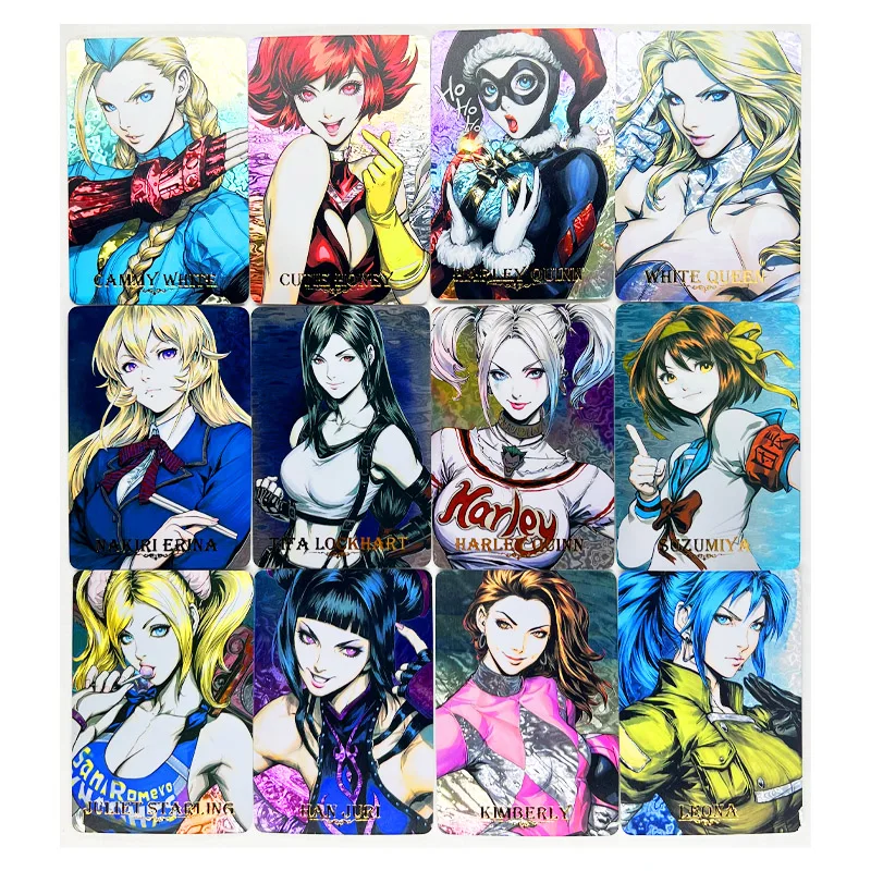 54pcs/set ACG Sexy No.2 Beauty Demon Slayer Kimetsu No Yaiba Laser Technology Toys Hobby Collectibles Collection Anime Cards