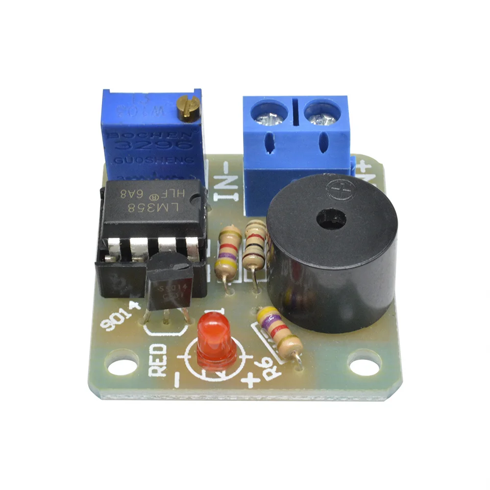 12V Storage Battery Accumulator Low Voltage Undervoltage Overcharge Discharge Sound Alarm Buzzer Detector Protection Board