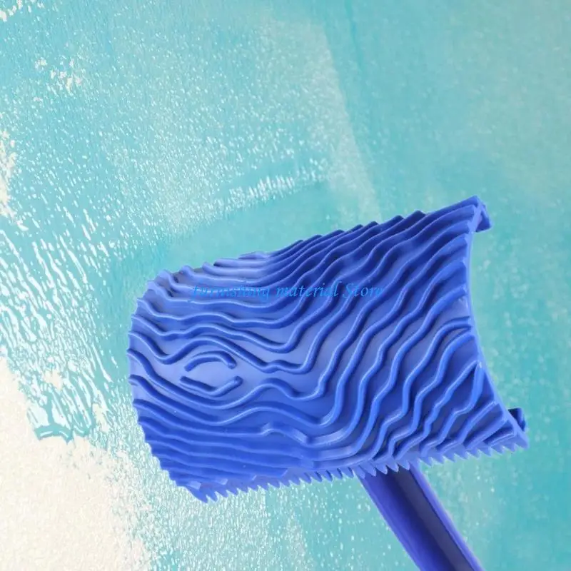 

Y5GD 9Pcs Texture Paint Tool Fake Grains Roller Paint Brushes Soft Rubber Grains Painting Tool Easy to Use