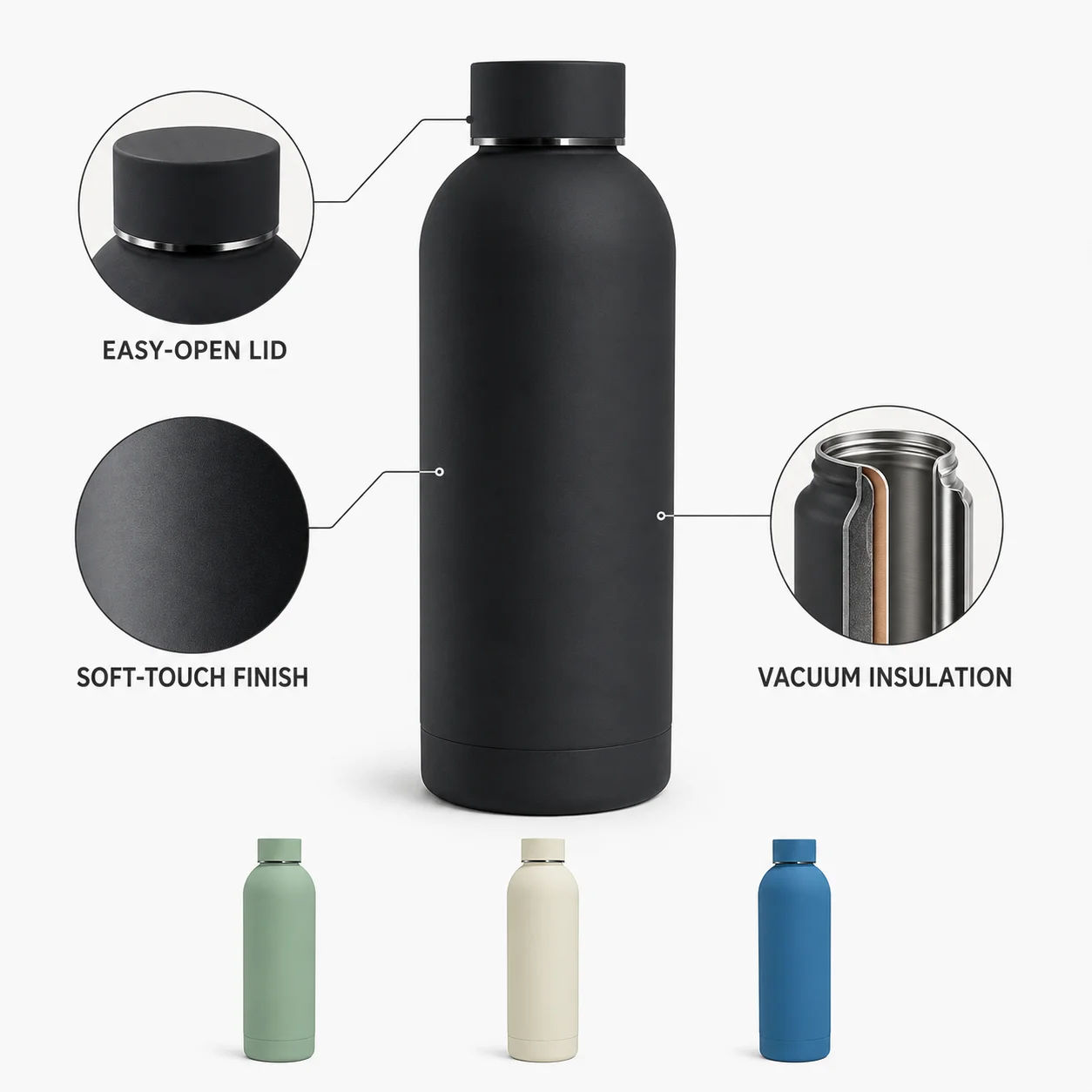 زجاجة مياه مخصصة تحمل اسمًا أو - مراجعة Home Office Logo وسعره