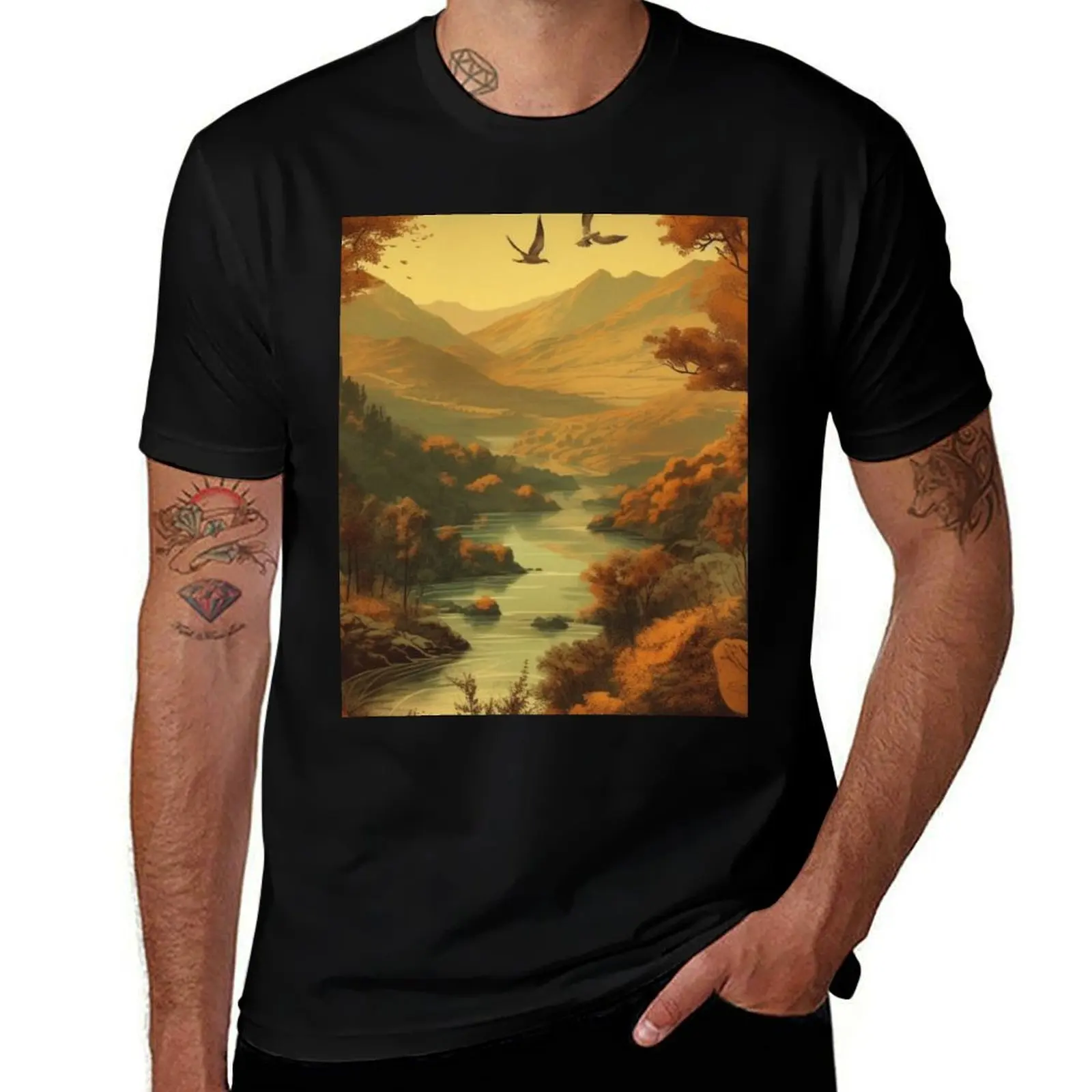 

Autumn in Douro Valley Allegory T-Shirt graphic t shirts for man mens graphic t shirts t shirts with prints T-shirt