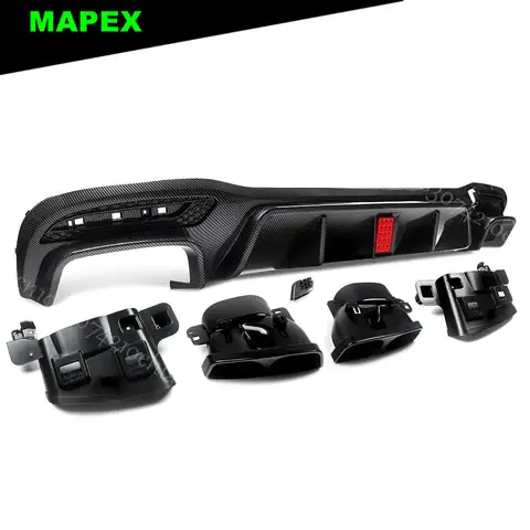 메르세데스-벤츠 GLE W166 GLS X166 2015 2016 2017 2018 2019용 자동차 스타일링 리어 범퍼 디퓨저 스포일러 프로텍터 립 키트