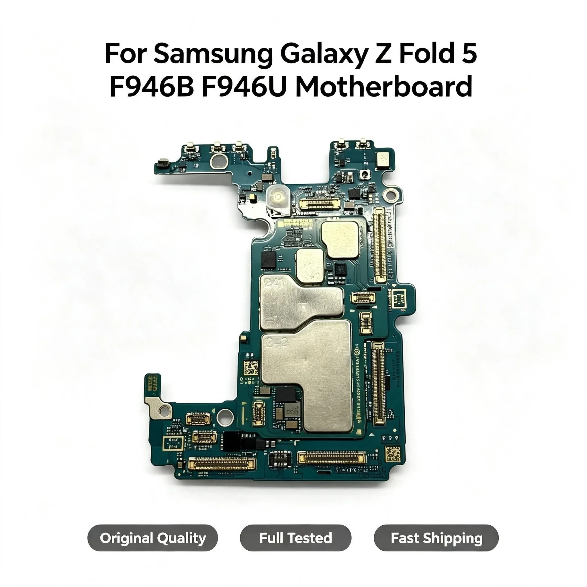 Fully Tested Unlocked A+Grade Logic Mainboard For Samsung Galaxy Z Fold 5 SM-F946B SM-F946U Fold5 Motherboard Complete RAM Board