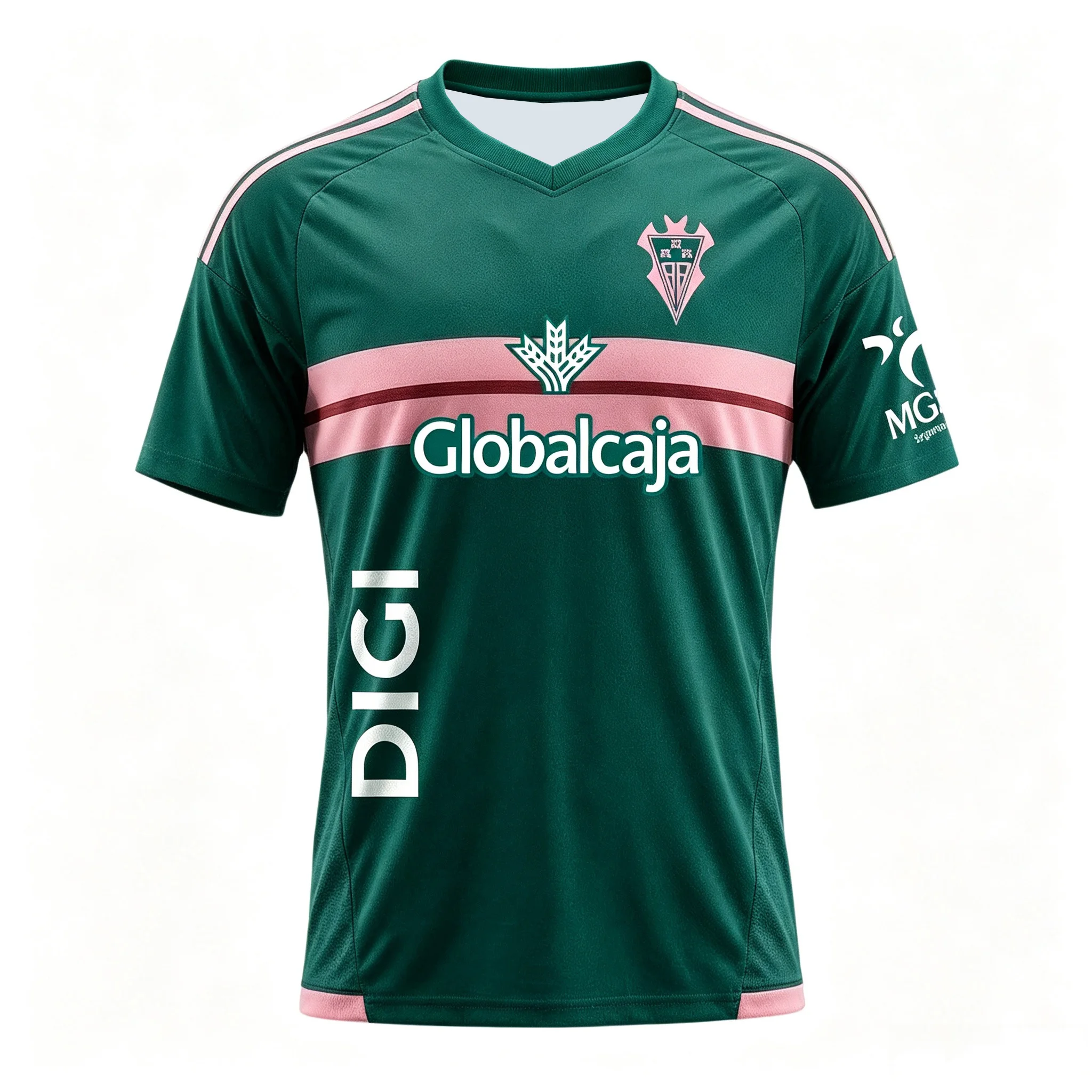 Neues 3D-Druck-Fußballtrikot von Albacete Balompié, atmungsaktives, schnelltrocknendes T-Shirt mit kurzen Ärmeln für Herren, passende Familienkleidung – Detail 3