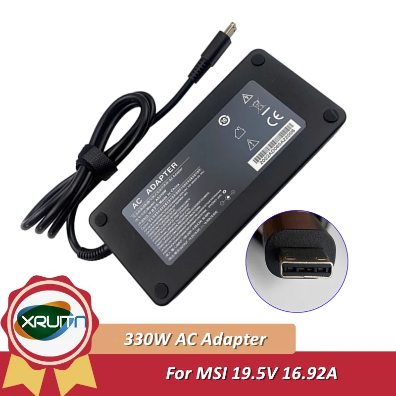 330W Charger 19.5V 16.92A 16.9A Laptop AC Adapter for MSI RAIDER GE76-12UHS Laptop Power Supply A20-330P1A A330A018P A17-330P2A