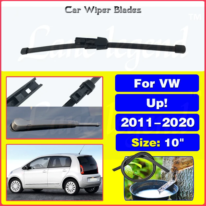 

10" Rear Wiper Blade Windshield Windscreen Clean Tailgate Window Car Rain Brush For VW Up! 2011-2020 2019 2018 2017 2016 2015