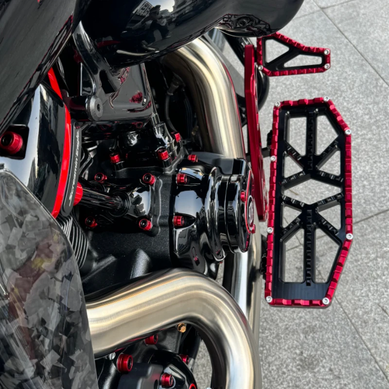 Motorcycle Large Floorboards Passenger Foot Pegs Shifter Brake Arm Lever Kits for Harley 2009-up Touring Road Glide Street Glide