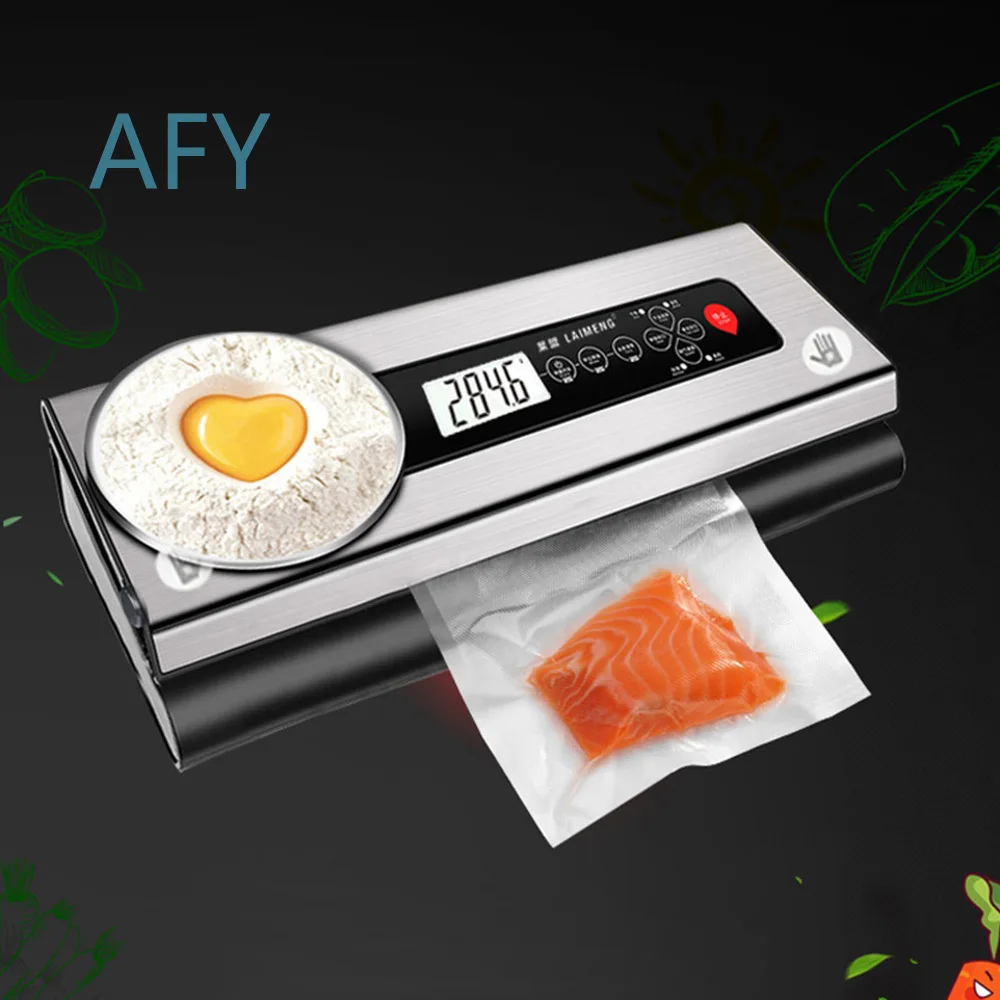 Automatic Vacuum Sealer for Kitchen Food Storage Portable Fresh Keeping Wet Dry Vacuum Packaging Machine for Home Use