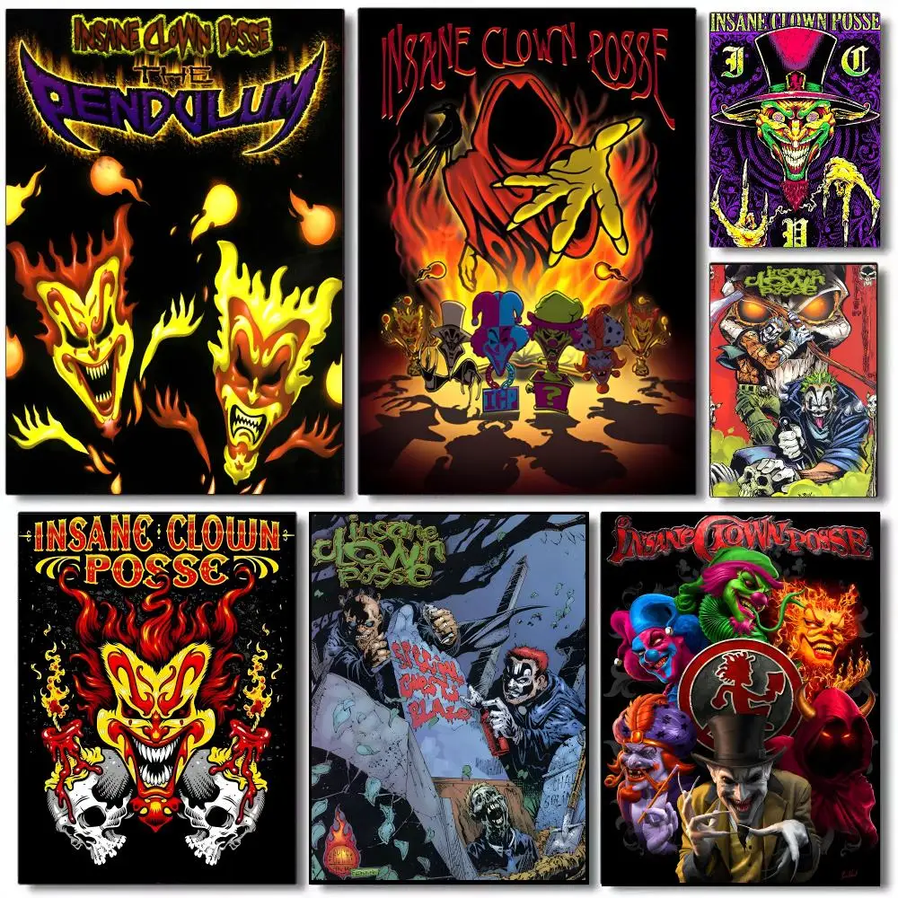 Insane Clown Posse Poster Self-adhesive Advanced Aesthetic Printing Paper Wall Art For Living Room Home Decor