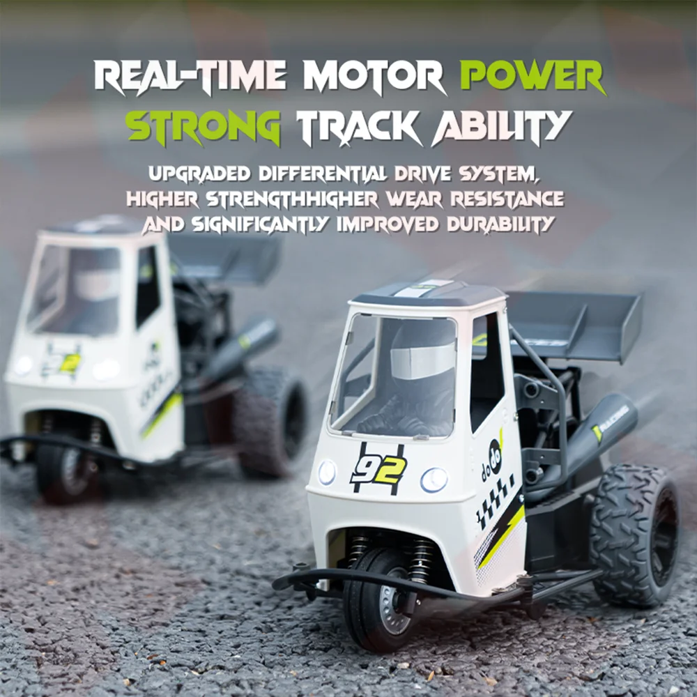 1/16 RC coche S810 2,4G Control remoto 25 Km/H alta velocidad tres ruedas emulación Awd en carretera RC motocicleta juguete para regalo eléctrico para niño