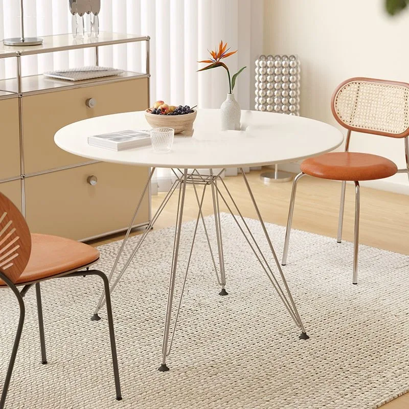 Portable Dining Table Folding Round Tables Kitchen Simple Removable Space Saves Modern Living Room and Dining Room Furniture