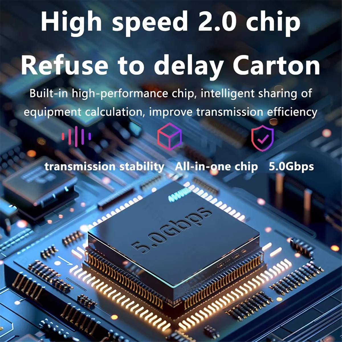 Hub USB de 1,2 M, 10 puertos USB 2,0, lector de tarjetas divisor, expansor USB para ordenador portátil, teclado, ratón, unidad Flash de disco duro