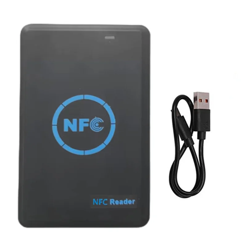 ABGI-5-Band NFC قارئ الشرائح الذكية/الكاتب + 5XUID المفاتيح 125K 13.56M HID العلامة استنساخ ناسخة الناسخ ID IC المفاتيح مفتاح نسخة
