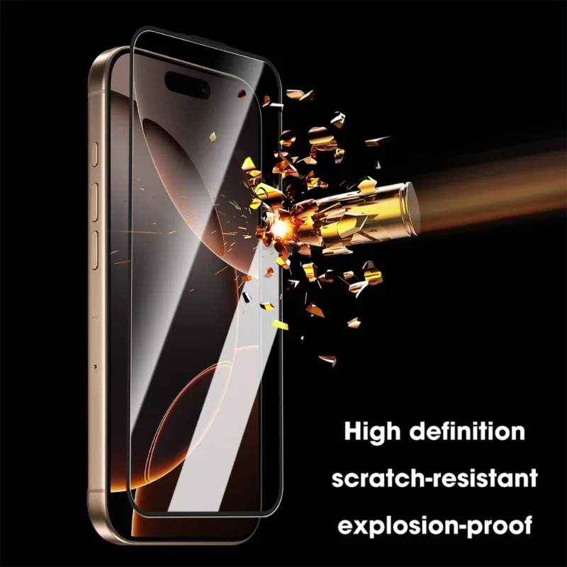 1-3 Stück gehärtetes Glas, einfach zu installieren, für iPhone 18, 17 Pro Max, 17 Air, HD-Displayschutzfolie, staubfreie, schnell anzubringende Folie, mit Aufkleberbox. – Detail 7