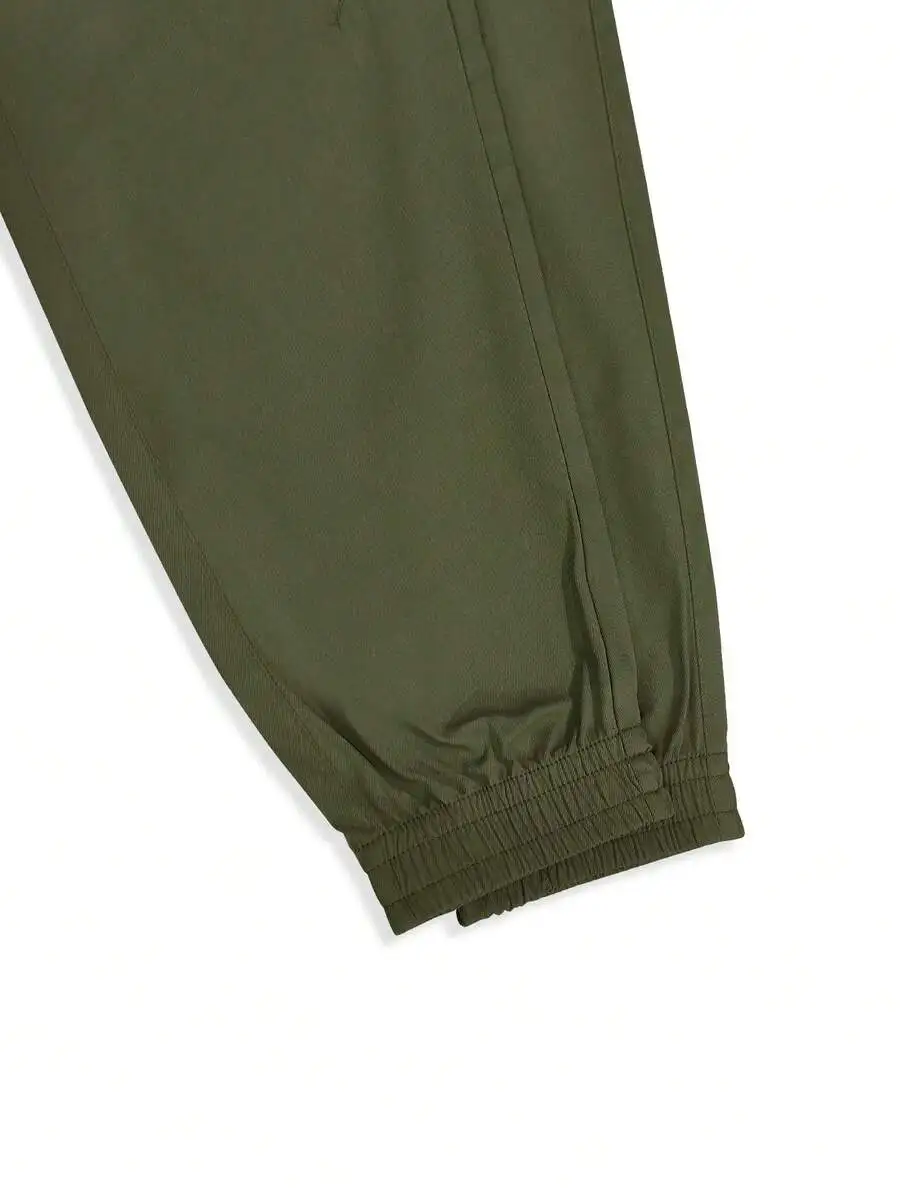 Manfinity Homme Men's Solid Color Multi-Pocket Casual Cargo Pants, Daily Wear, Fall