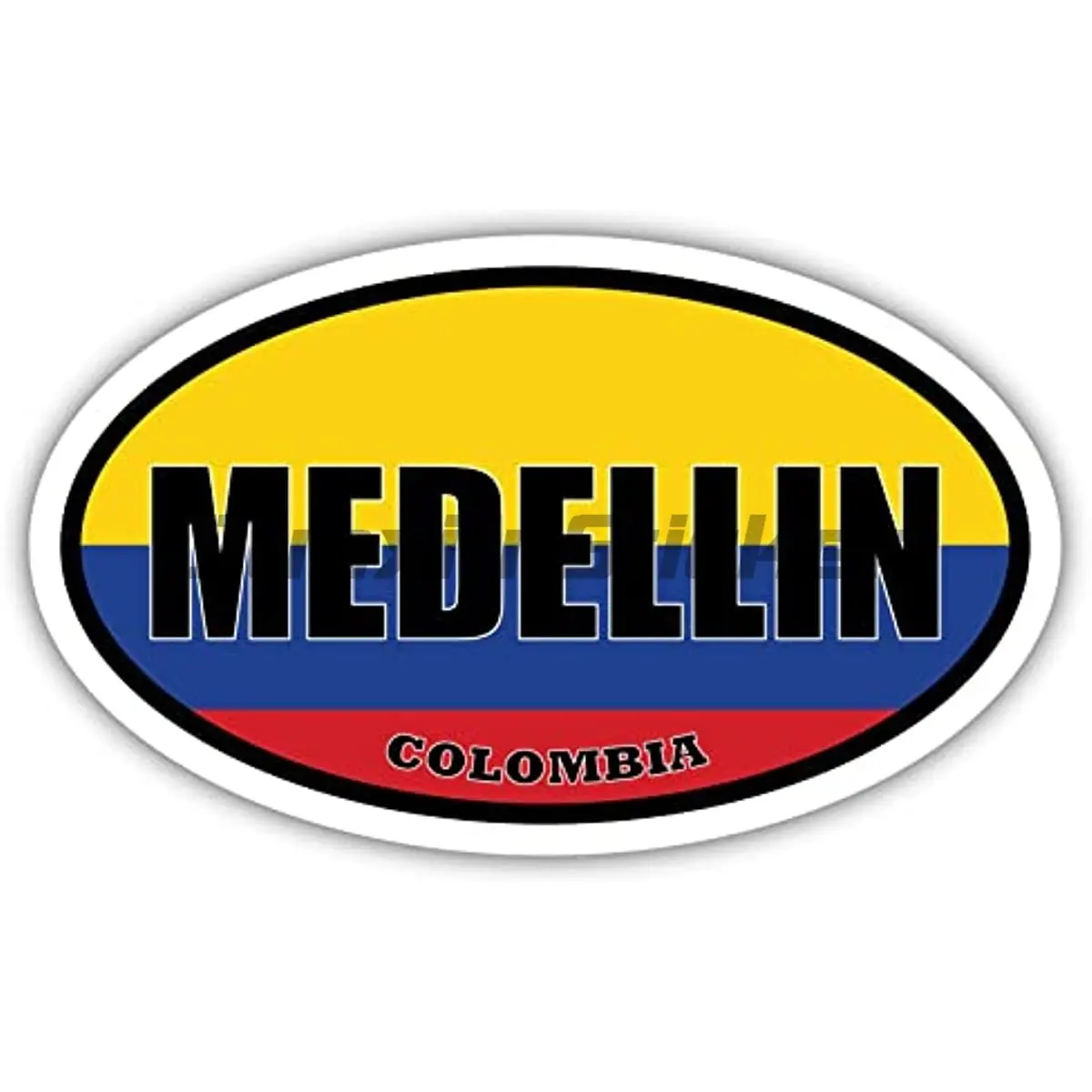 Colombia National Flag Medellin Stamp Seal Sticker Decal for Car Laptop Tablet Fridge Door Decals Stickers