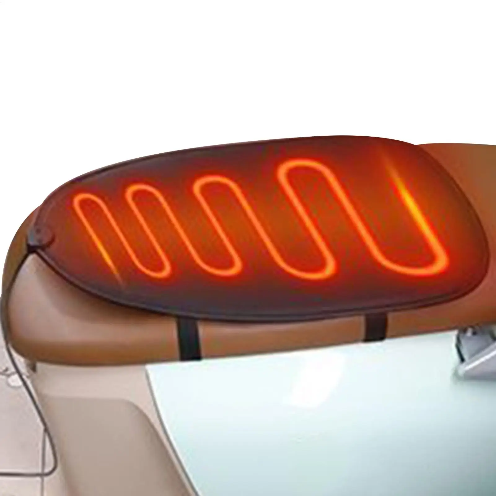 Motorcycle Heated Seat Cushion 3-Level Waterproof PU Leather USB Powered Cover Wear-resistant Leather Heated Seat Cover