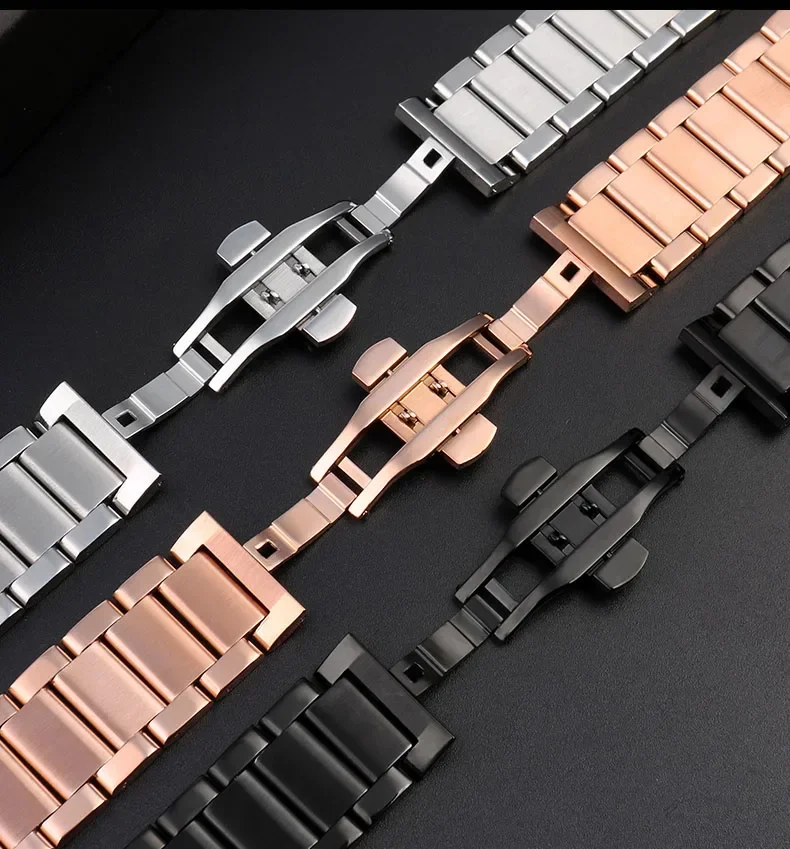 27*19 مللي متر الفولاذ المقاوم للصدأ حزام ل HUBLOT الكلاسيكية الانصهار الانفجار الكبير حزام (استيك) ساعة سوار إكسسوارات حزام الساعات مقاوم للماء