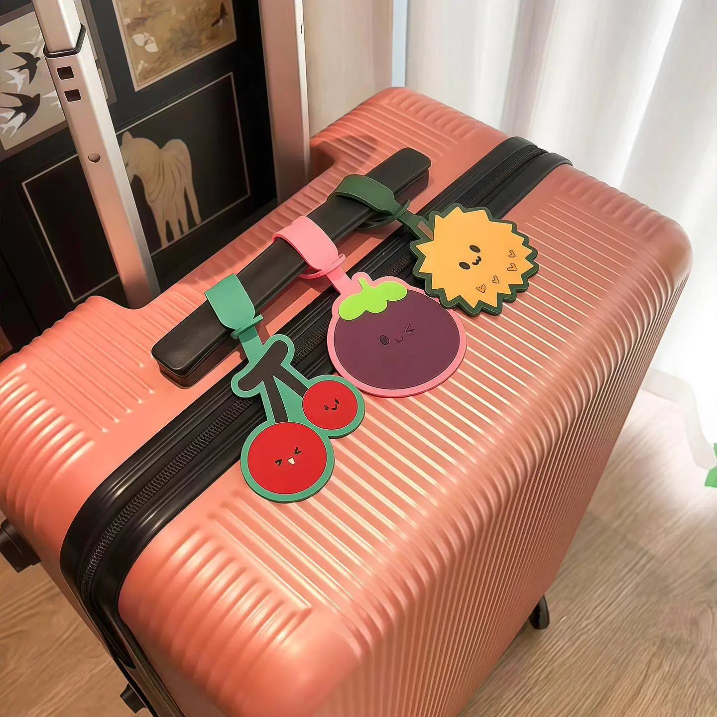 Anti-Lost Traveling Tag Baggage Identifier Airline Check-In Luggage Tag Fruit Shape Business Trip Identifier Pendant Label