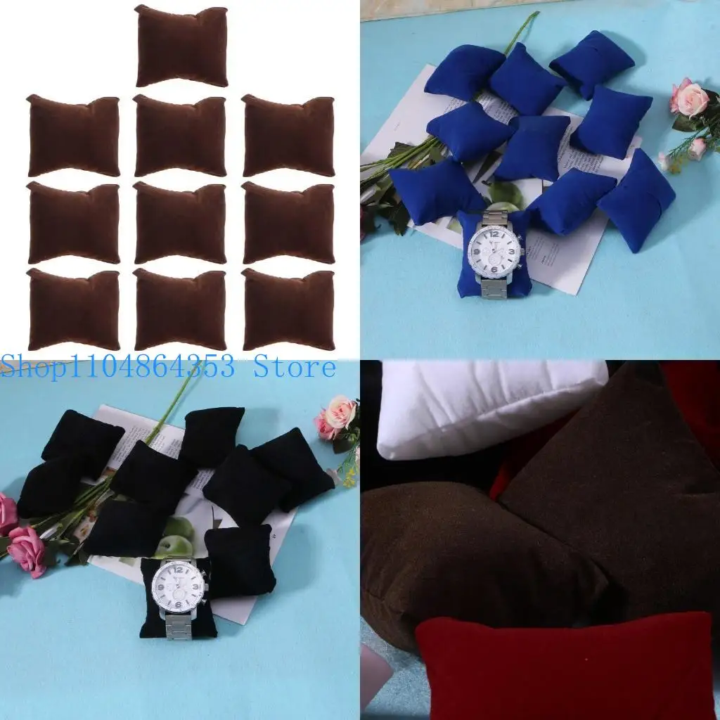 

652f Watch Box Small Pillow Jewelry Box фланена маленькая подушка ядро ​​Pu