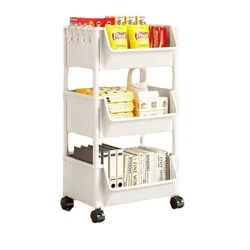 Trolley Shelves, Mobile Household Snacks,Floor-to-ceiling, Multi-layer Storage Bookshelves, Living Room,Kitchen Storage Shelve