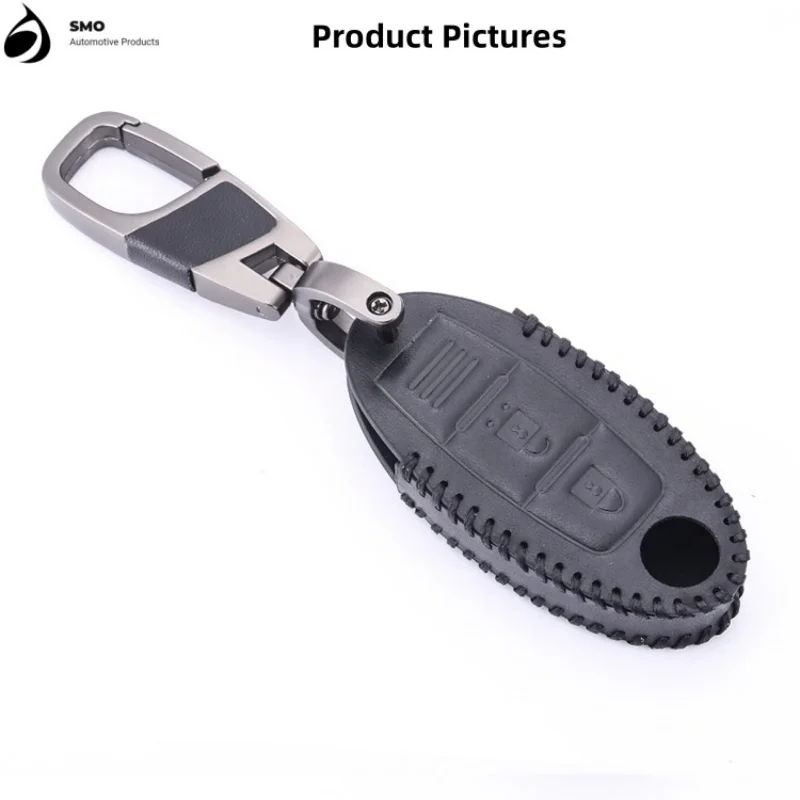 New Applicable To Qashqai Jinke Smart 2-key Car Key Cover, Anti-theft Key Case, Remote Control Bag, Leather Key Cover, Key Case.