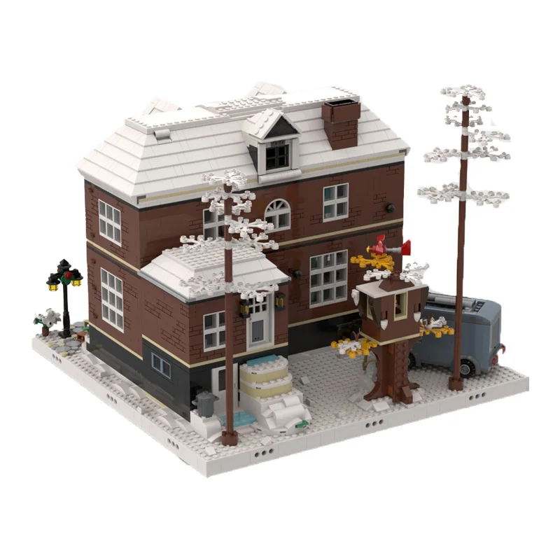 667 PCS Medieval Display forset Excluding 21330 Home Alone, MOC Customize Modular Building Block Brick DIY Boy Holiday Toy Gifts - view 3