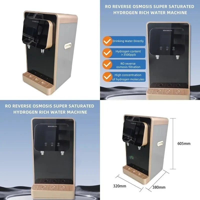Multi Functional H2 -Rich Generator RO Water Filter with Heating Function 3500ppb Generator Water Dispenser