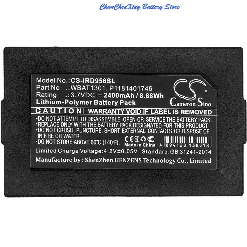 2400mAh Battery WBAT1301, P1181401746 for Iridium Go, 9560