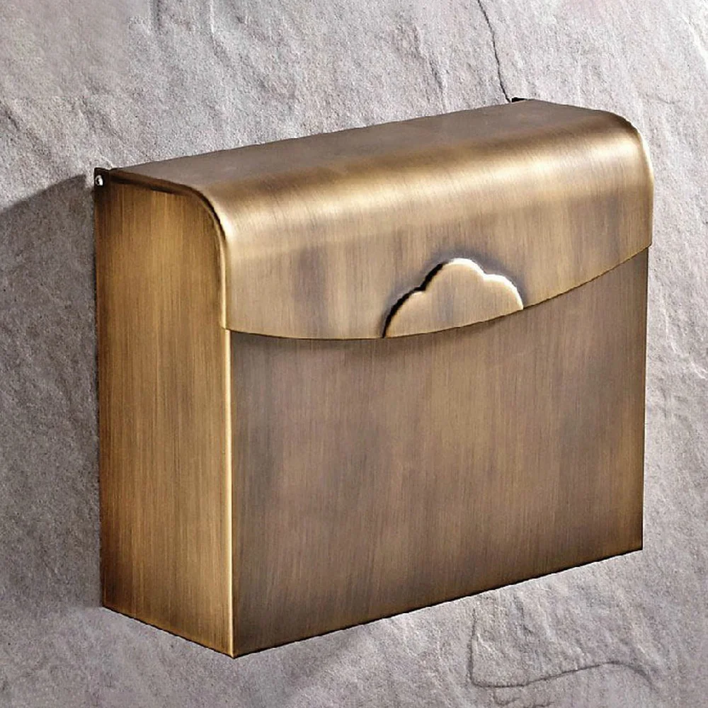 Antique Brass Finish Toilet Paper Holder Design/Bronze Paper Towel Holder/Roll Holder,Bathroom waterproof tissue box zba301