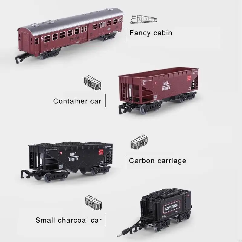 

Luxurious Toy Train Carriage and Track Play Set for Children Educational Toy E65D