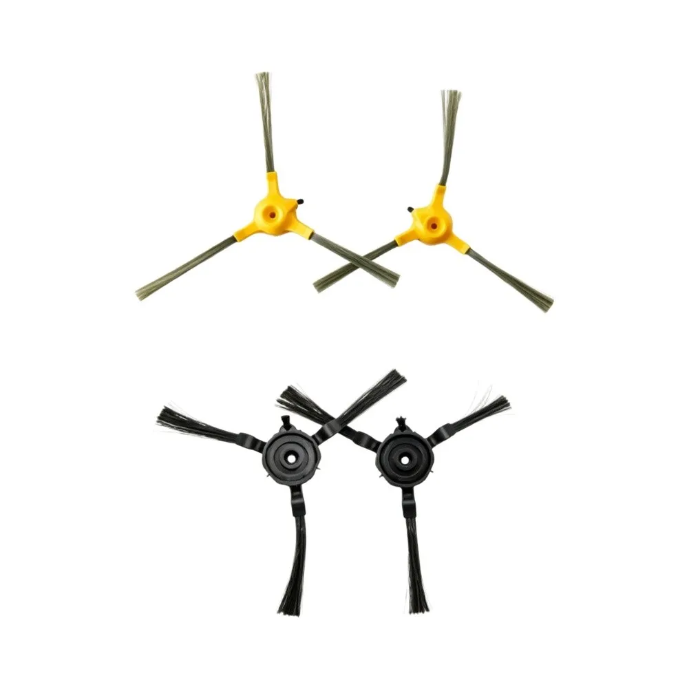 4Pcs Side Brush Replacement For For Isweep X3 For Tefal Robot Vacuum Cleaner Corner For Edge Cleaning Accessories Yellow Black R
