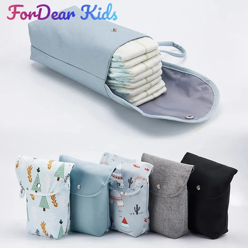 New Waterproof and Reusable Baby Diaper Bag Baby Handbag Large Capacity Mommy Diaper Storage Bag Carrying Bag for Going Out