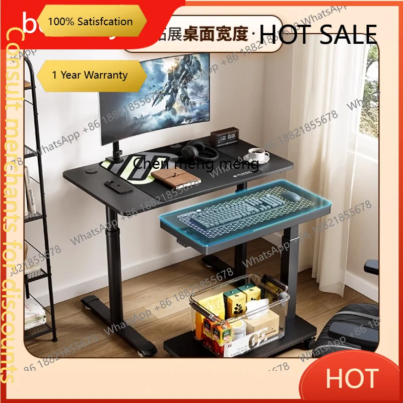 D5556 s6601 Luminous host bracket Tempered glass Movable chassis rack RGB ambient light Lifting trolley
