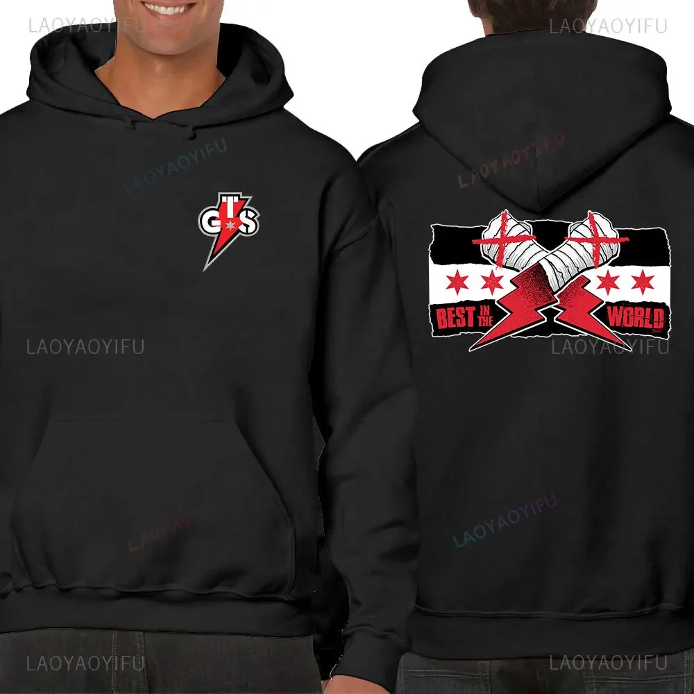 Lustiger Cm Punk Hoodie American Pro Wrestlers Fashion Hoodie Herbst/Winter Langarm Geschenk Hoodie Design Ästhetisches Sweatshirt