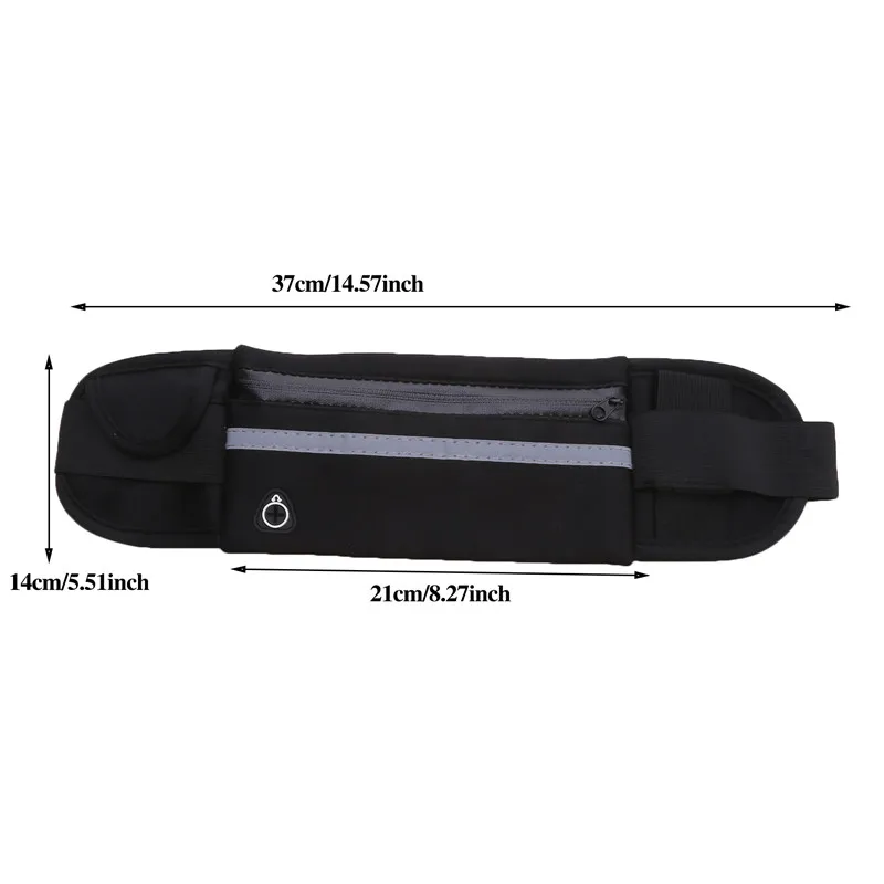 Sport Running Waist Bag For Women Men Waterproof Comfortable Gym Fanny Bag Safty Tape Cycling Phone Case Running Belt