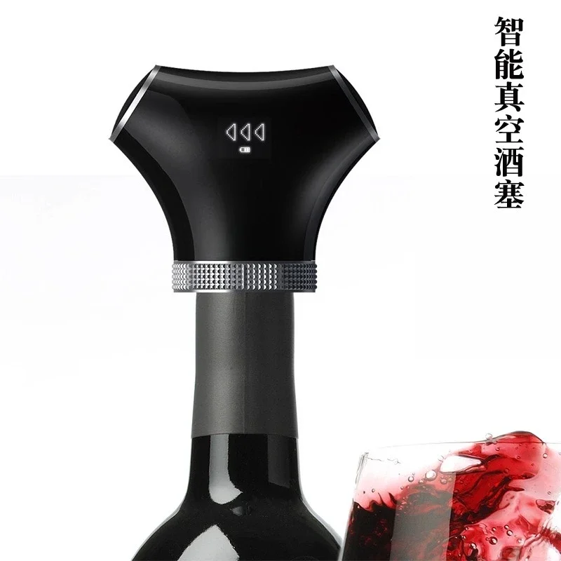 Intelligent electronic vacuum wine cork, red wine bottle cork, automatic evacuation wine cork usb charging