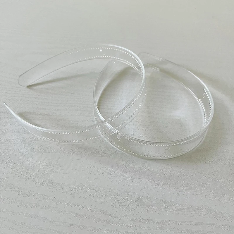 1pcs 8mm/12mm/20mm/25mm Clear Plastic Headbands With Teeth Plain Transparent Hairbands For DIY Women Hair Accessories Hair Hoops