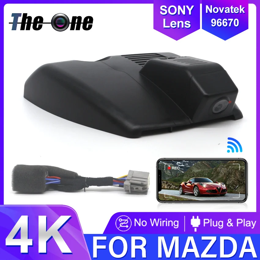 For Mazda CX-5 CX-4 CX5 CX4 2017-2024 Left-Hand Drive 4K HD Dash Cam for Car Camera Recorder Dashcam WIFI Car Dvr