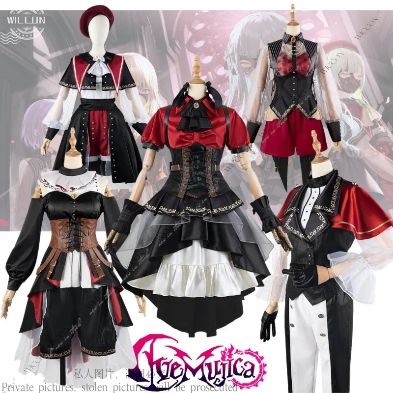 

Ave Mujica BanG Dream! Anime Game Yutenji Nyamu Misumi Uika Yahata Umiri Wakaba Mutsumi Togawa Sakiko Cosplay Costume Stage