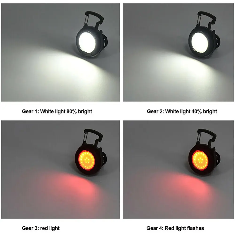 Draagbare Cob Sleutelhanger Zaklamp Led Mini Werklampen Schijnwerper Type C Oplaadbare Flesopener Outdoor Kampeerlamp