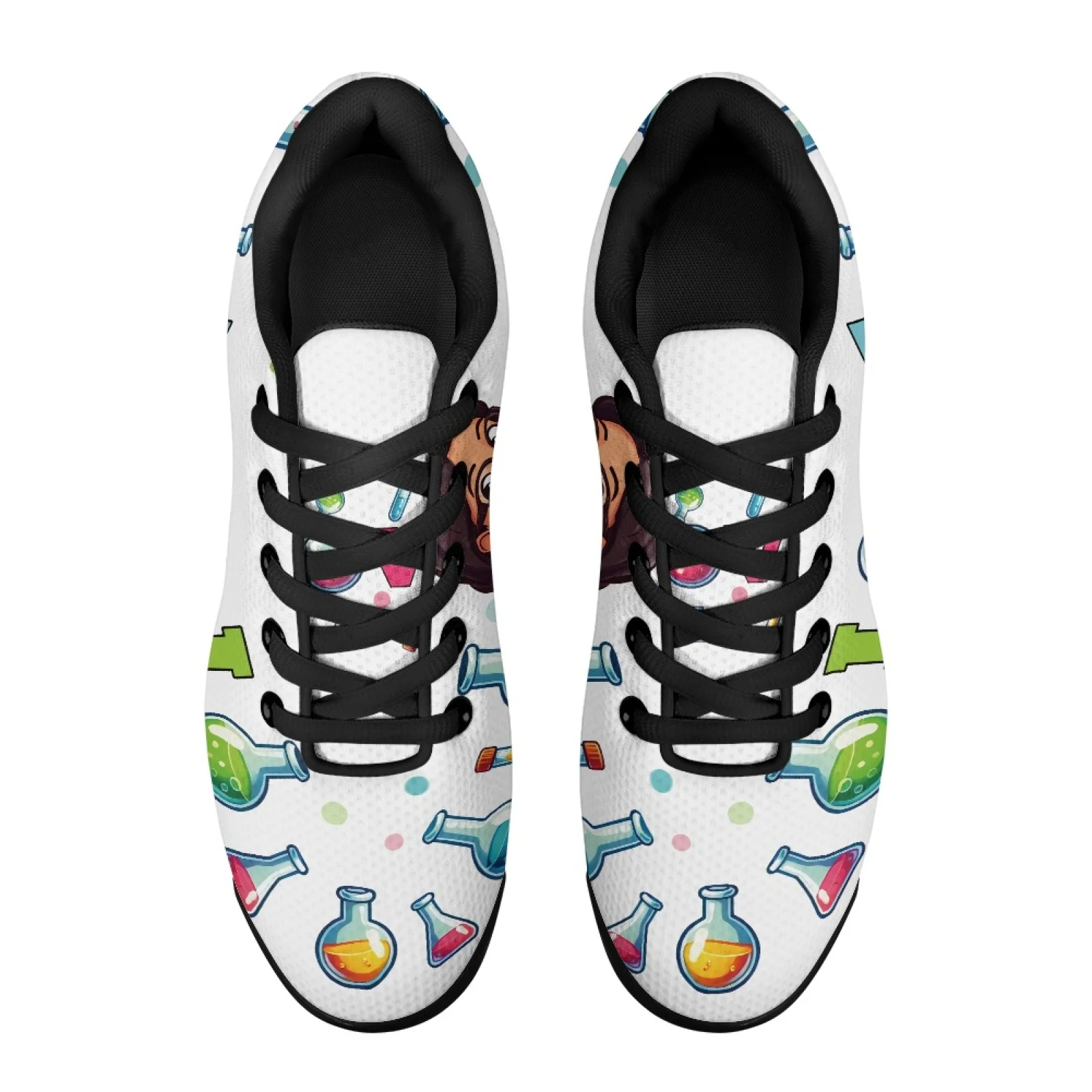 PENSTROLL Chemistry Lab Flask Tennis Sneakers Mesh Casual Sport Shoes Modern Air Running Shoes for Walking
