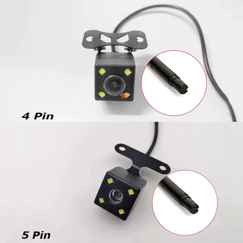 5 Pin 4 Pin HD Car Rear View Camera Reverse  Night Vision Video Camera Wide Angle 170 Degree Parking Camera For Car Accessories