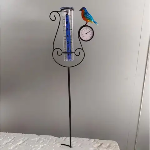 New Outdoor Garden Rain Gauge Freeze Proof Rain Gauge Outdoor Best Rated For Garden Deck Lawn With Numbers Adjustable Height