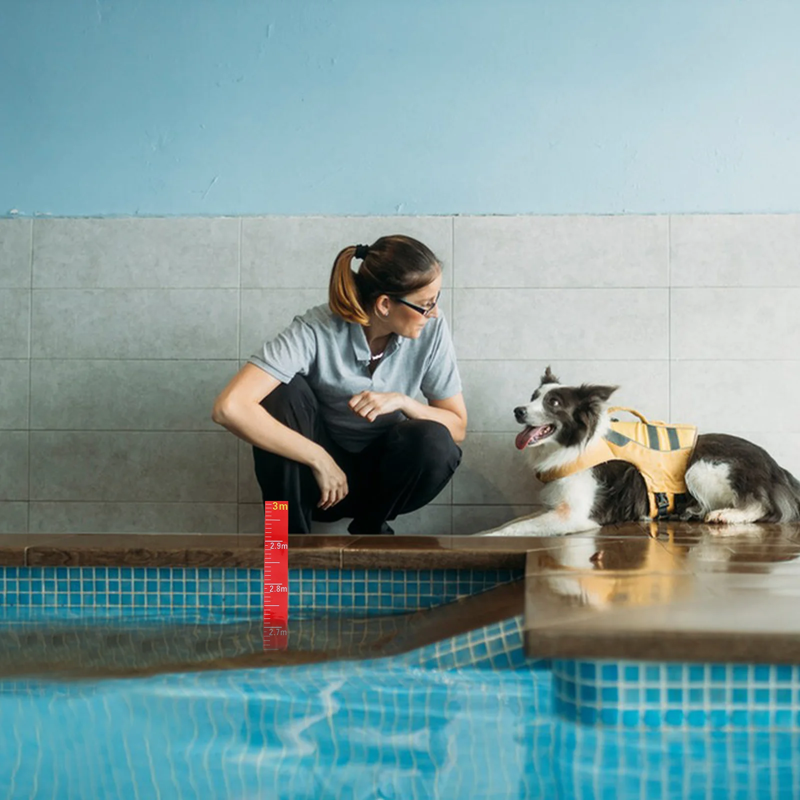 

Self Adhesive Water Level Gauge Sticker Waterproof Liquid Level Measurement Tape for Pool Tank Reservoir Scale Decal