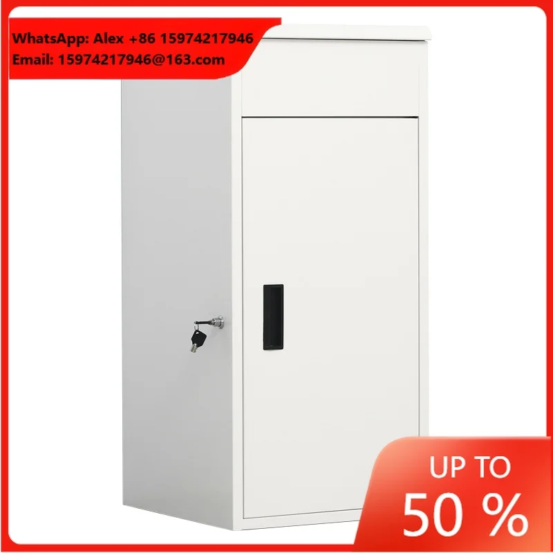 Heavy Duty Free Standing Outdoor Metal Front Door Mailbox Popular Household Express Cabinet For House Simple Design Express