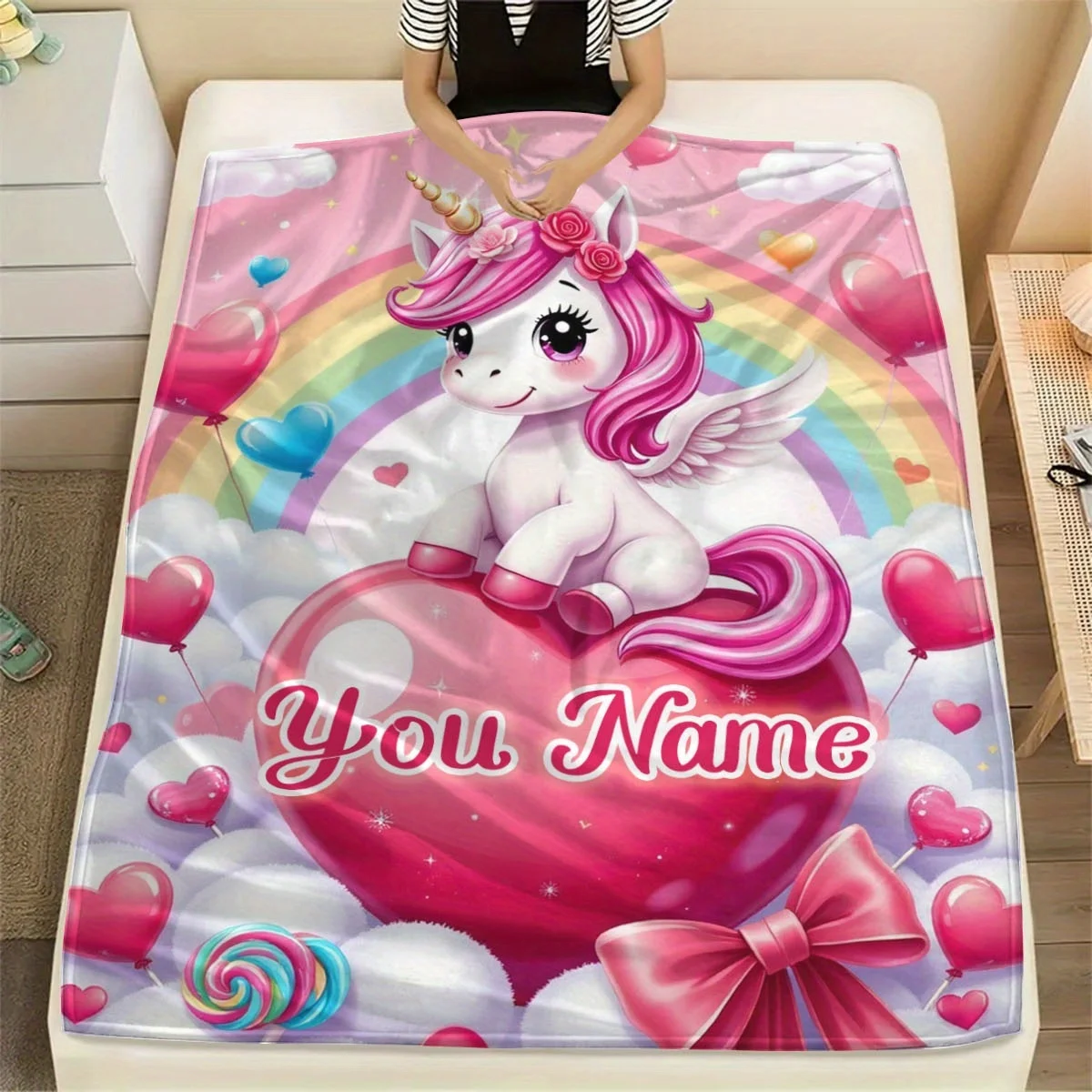 1. بطانية ألبكة من الفلانيل بنمط الرسوم المتحركة ماي ليتل بوني، مناسبة للفتيات والكبار، يمكن استخدامها كهدية عيد ميلاد #3