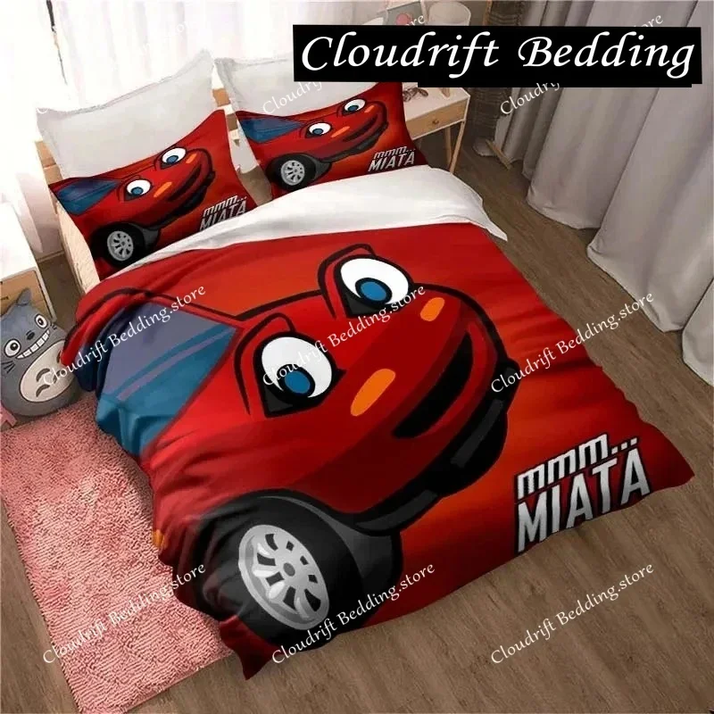 

Miata MX-5 NA Racing Cartoon Jdm Car Drift Bedding Set,Duvet Cover Bed Set Quilt Cover,King Queen Twin Size Boys Girls Adults026