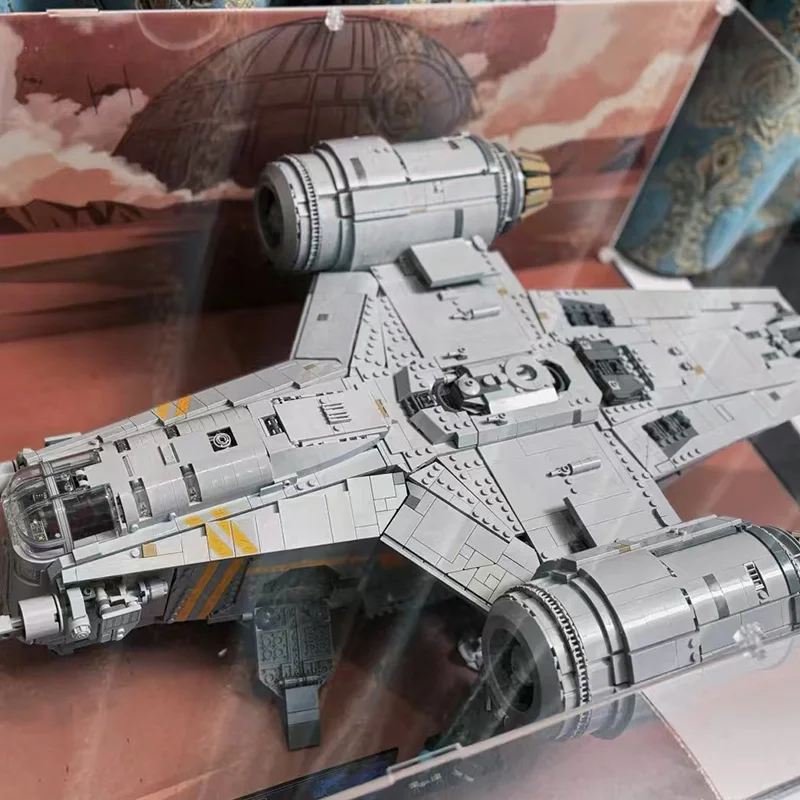 Conjunto de bloques de construcción de ensamblaje de cresta de maquinilla de afeitar, Compatible con 75331, 6187 Uds., juguetes creativos de ladrillo de nave espacial para chico 75292